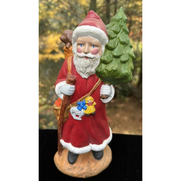 VTG Hand Painted Ceramic 11” Santa Claus/St Nicholas Provincial Mold USA -CH7 - Picture 3 of 11